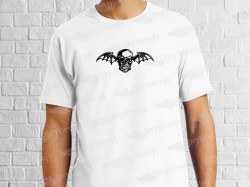 AVENGED SEVENFOLD BAT SKULL | Mens | T-shirt Vinyl