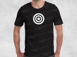 AVENGERS CAPTAIN AMERICA SHIELD | Mens | T-shirt Vinyl