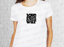 Love is a kind of war logo | Womens | T-shirt Vinyl