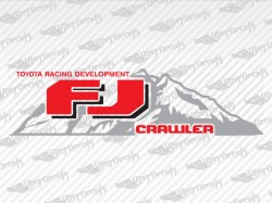 FJ CRAWLER Mountain Decals | Toyota Truck and Car Decals | Vinyl Decals