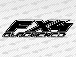 FX4 BLACKENED Decals | Ford Truck and Car Decals | Vinyl Decals