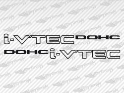 i-VTEC DOHC Decals | Honda Truck and Car Decals | Vinyl Decals