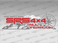 SR5 4X4 ALL TERRAIN Mountain Compass Decals | Toyota Truck and Car Decals | Vinyl Decals