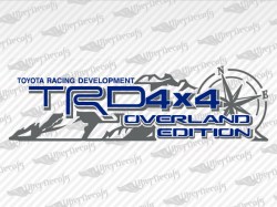 TRD 4 X 4 OVERLAND EDITION Mountain Compass Decal | Toyota Truck and Car Decals | Vinyl Decals