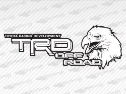 TRD OFF ROAD Eagle Decals | Toyota Truck and Car Decals | Vinyl Decals