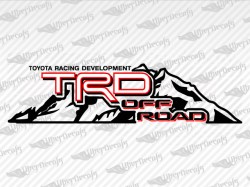 TRD OFF ROAD Mountain Decals | Toyota Truck and Car Decals | Vinyl Decals