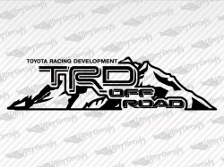 TRD OFF ROAD Mountain Decals | Toyota Truck and Car Decals | Vinyl Decals