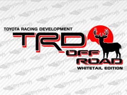 TRD OFF ROAD Deer Decals | Toyota Truck and Car Decals | Vinyl Decals