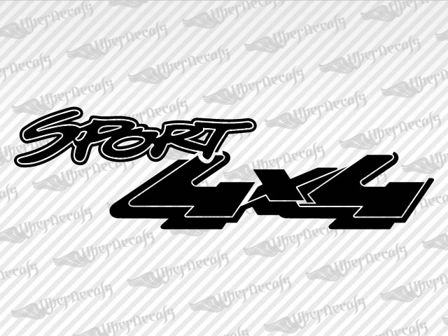 SPORT 4X4 Decals | Ford Truck and Car Decals | Vinyl Decals