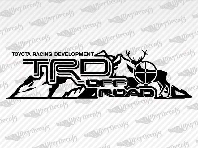 Toyota Trd Off Road Mountain Deer Decal Stickers