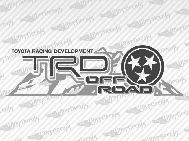 TRD OFF ROAD MOUNTAIN TENNESSEE Decal | Toyota Truck and Car Decals | Vinyl Decals