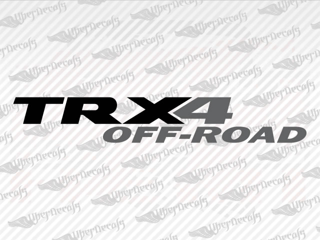 TRX4 OFF ROAD Decals | Dodge Truck and Car Decals | Vinyl Decals